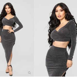 Fashion Nova Skirt Set  NWT